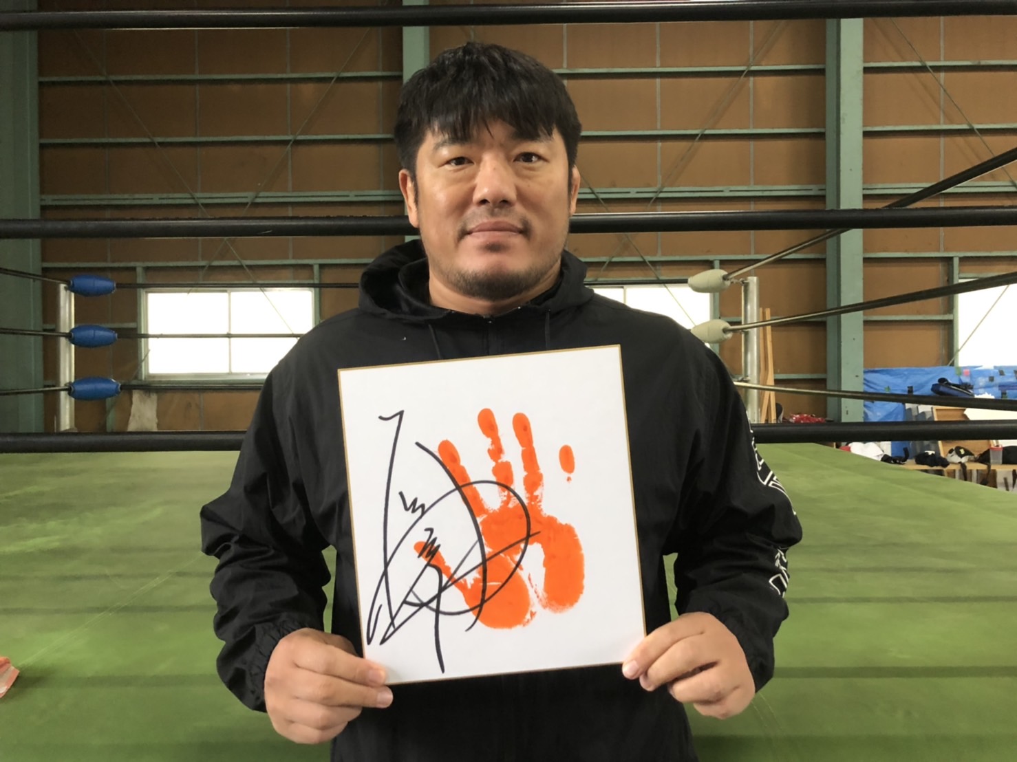 プロレスリングノア×ウェブポン 激レア賞寄せ書き直筆サイン入りBIG